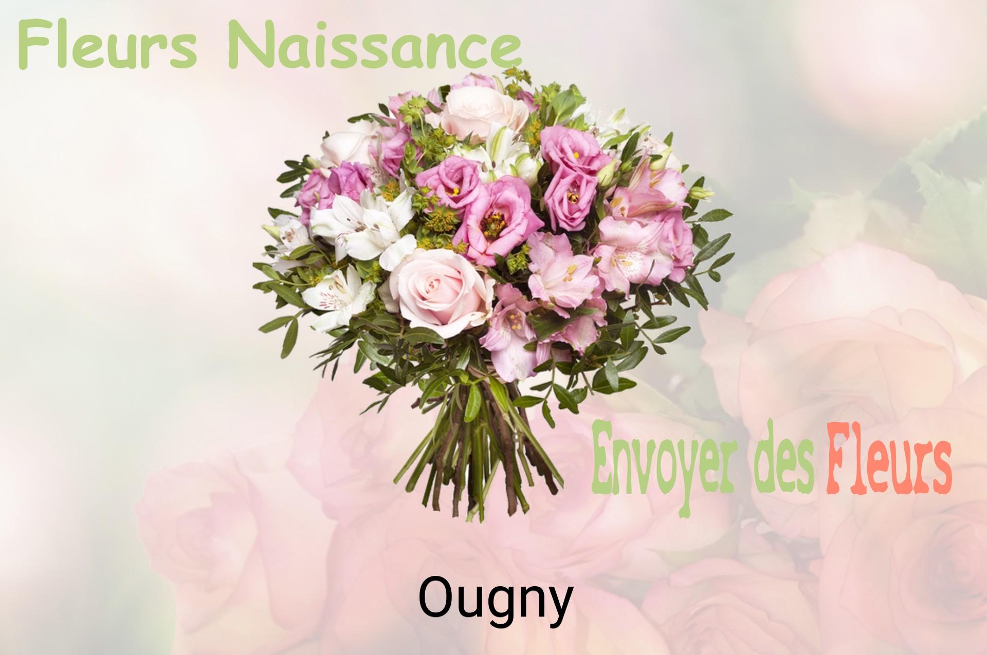 Bouquet de fleurs de naissance livré à Ougny